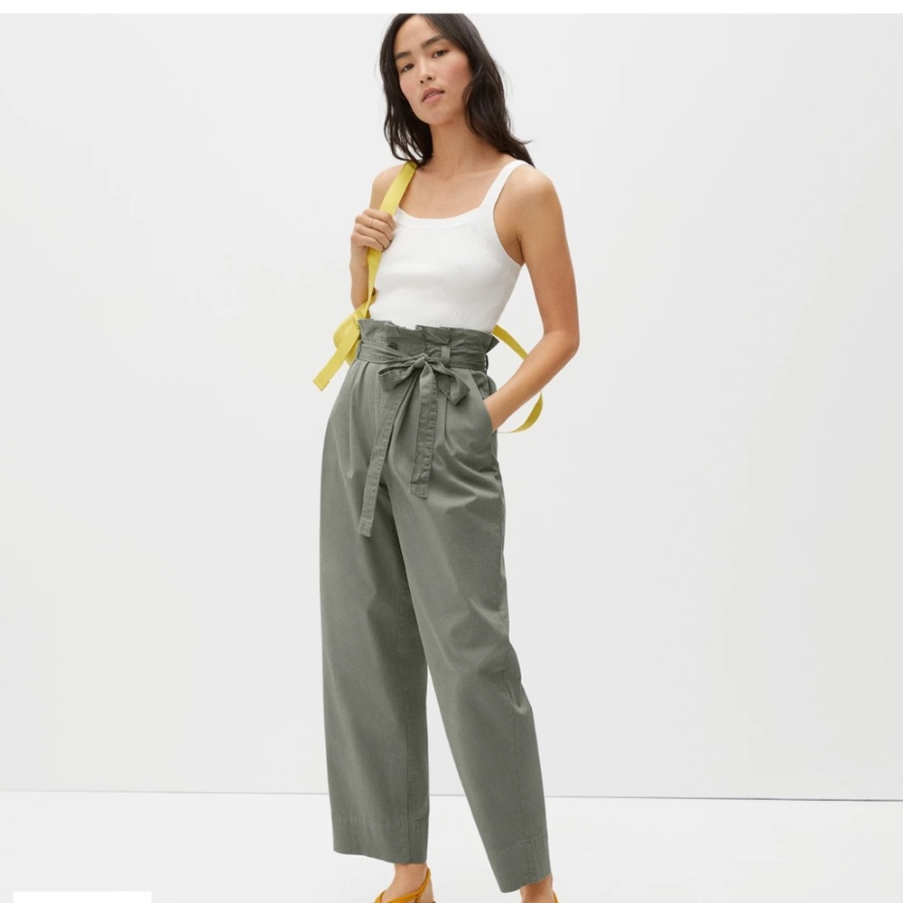 Everlane The Paperbag Pant Size Small Dried Thyme Army Green Pants New NWT